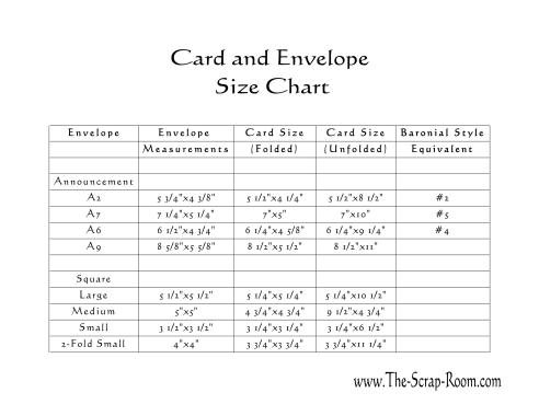 card andenvelopesizechart greeting card envelope size chart